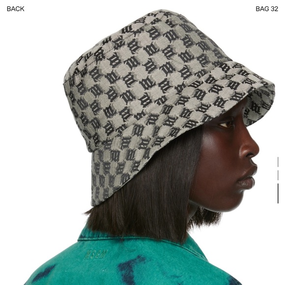 MISBHV - BNWT Gray and Black Monogram Bucket Hat - Picture 5 of 5